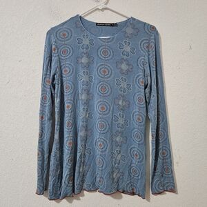 ​Gudrun Sjödén Blue Micromodal Top Made In Greece